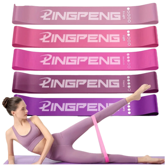 Faixas de Resistência de Yoga e Fitness - Pilates, Academia, Exercícios