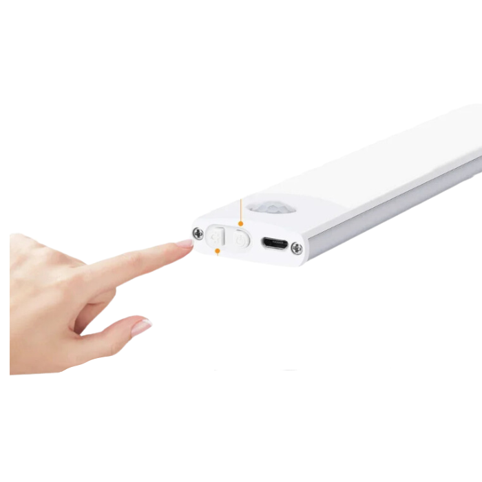 Luz Noturna LED Ultrafina com Sensor de Movimento: Iluminação Inteligente e Sem Fios USB para Qualquer Ambiente