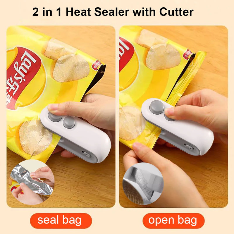 Mini Selador de Saco USB Térmico para Alimentos