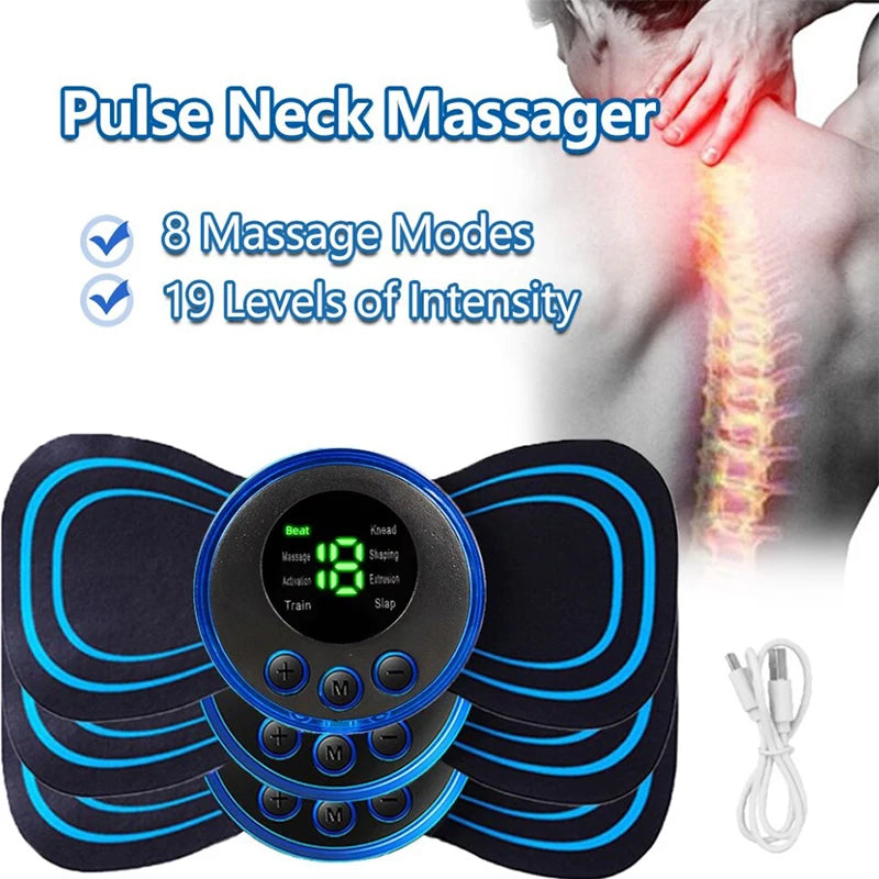 Massageador Elétrico Muscular - Relaxamento Imediato