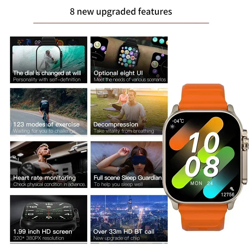 2024 T900 Ultra 2 Smart Watch Masculino 49mm: Tecnologia Avançada e Estilo Moderno