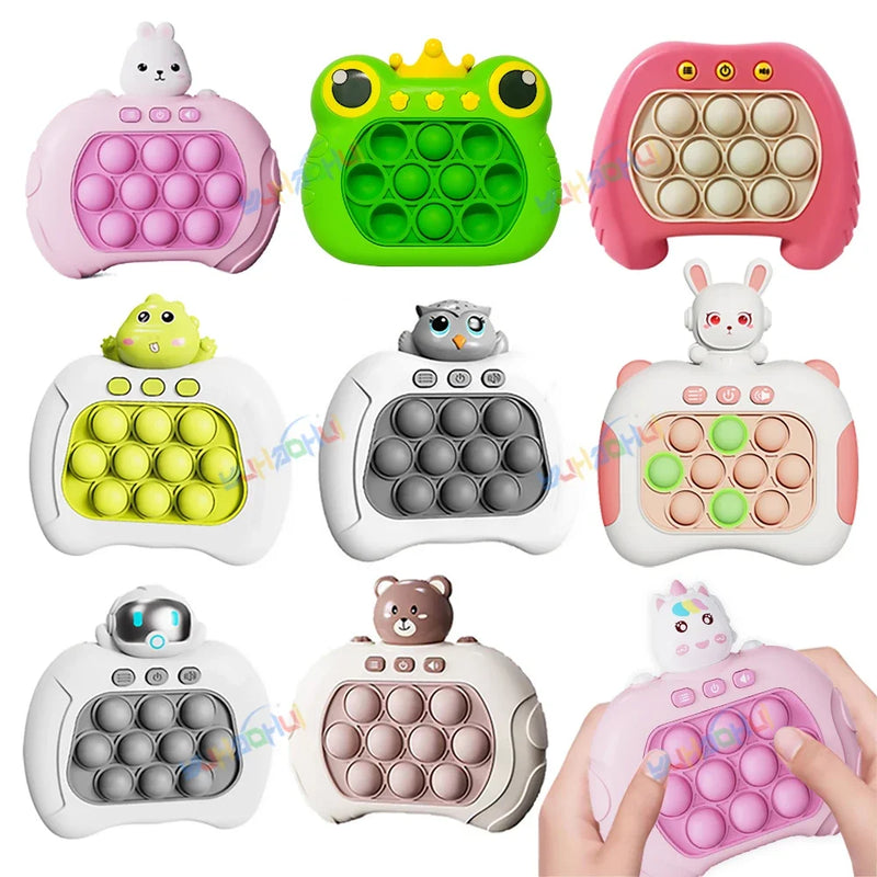 Brinquedo Eletrônico Pop-Push de Pressão para Crianças