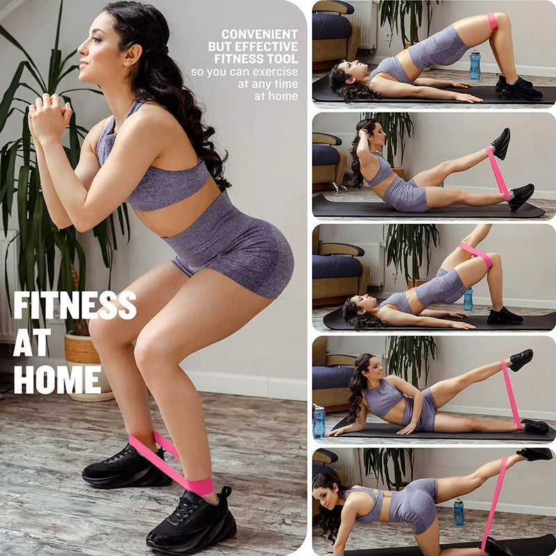 Faixas de Resistência de Yoga e Fitness - Pilates, Academia, Exercícios