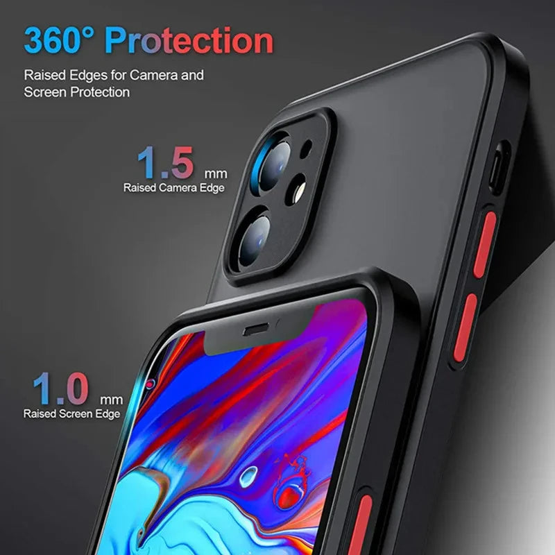 Capa Magnética Fosca para iPhone 15, 14, 13, 12, 11 Pro, Plus, Pro Max, XS, XR, X