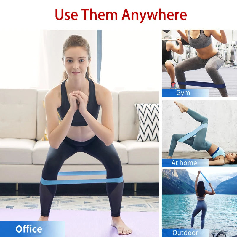 Faixas de Resistência de Yoga e Fitness - Pilates, Academia, Exercícios
