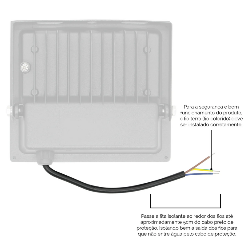 Kit 2 Led Reflector 100W Spotlight Bivolt Water Proof Ip66 Color Cold White Lighta Prova D'Água